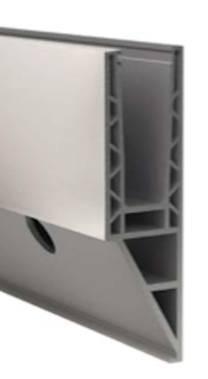 profilé aluminium garde-corps escalier GLASSFIT 1404